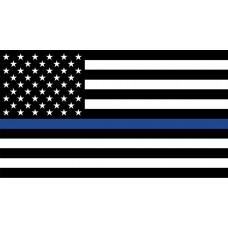 Thin Blue Line 3'x5' Flag (USA)